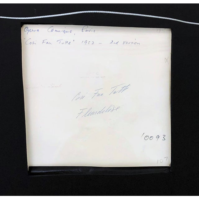 Art Deco Erté Cosi Fan Tutte Fleurdelise, Original Gouache on Paper, 1952 For Sale - Image 3 of 3