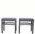 Pair of 19th Century Black Lacquered Side Tables For Sale