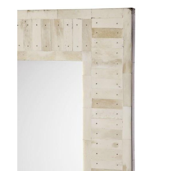 Antique white bone tiles give this simple design a rich polished texture. Handcrafted following the ancient artistry of...