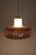 Pedant Lamp in Opal Glass with Braided Rattan from Doria, Germany, 1960s For Sale - Image 4 of 12