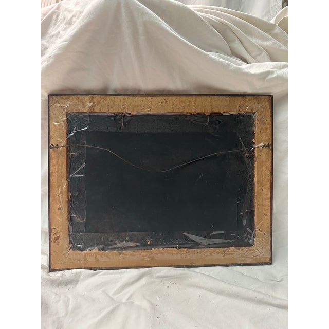 Set of Two Matching Vintage 1950s Landscape Dogwood Paintings, Framed For Sale - Image 10 of 11