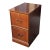 Vintage Cherry Finish Two Drawer Filing Cabinet For Sale