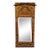 Antique Satinwood Dutch Marquetry Inlay Beveled Glass Console Pier Wall Mirror For Sale