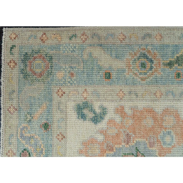 Early 21st Century Turkish Oushak Rug 2'9"x 6'10" #19022 For Sale - Image 5 of 8