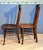 Art Nouveau Pair Antique Quarter Sawn Oak Chairs Art Nouveau Carved Backs Tiger Oak C1900 For Sale - Image 3 of 12