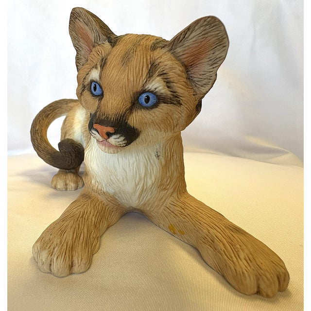 Vintage C1991 Lenox Smithsonian Institution 'Florida Panther Cub' Porcelain Figure For Sale In West Palm - Image 6 of 13