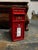 Metal Post Box in Bright Red For Sale - Image 3 of 12