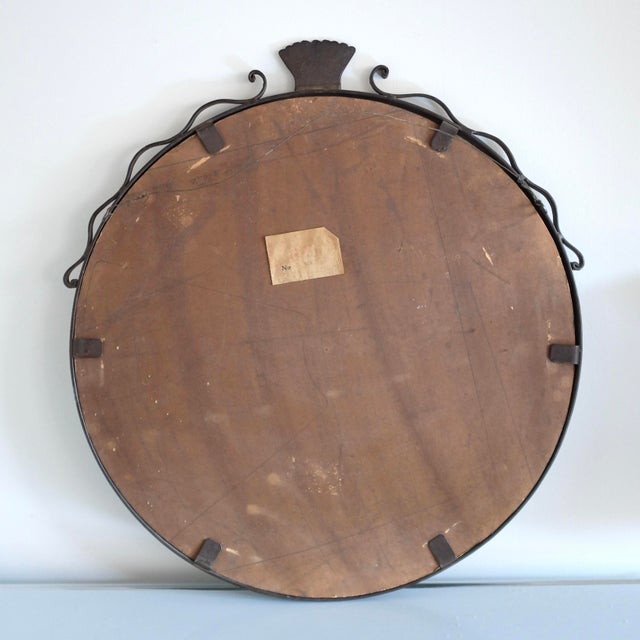 Vintage Wrought Iron Mirror For Sale In New York - Image 6 of 7