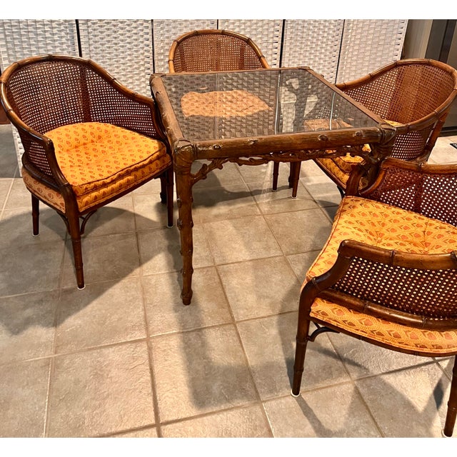 Vintage McGuire Faux Bois Game Table or Breakfast Table For Sale - Image 12 of 12