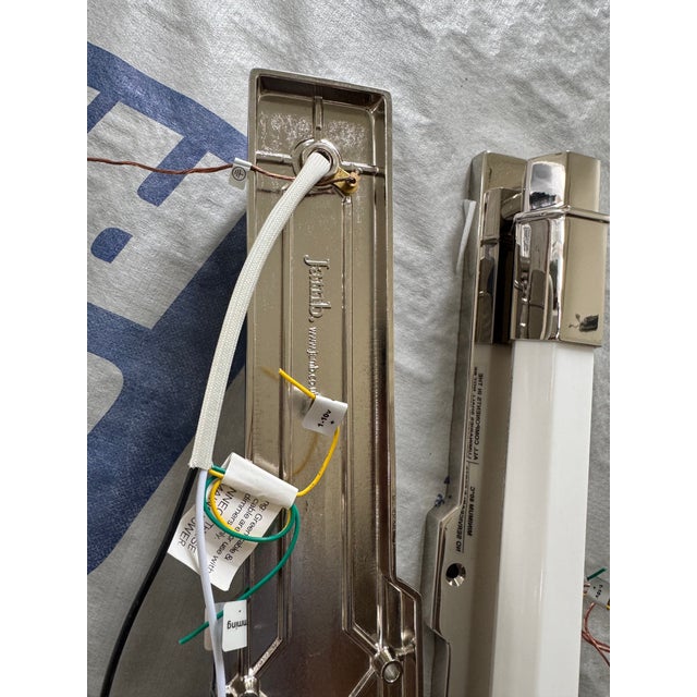 Art Deco Set of Three Jamb Conroy Sconces For Sale - Image 3 of 5