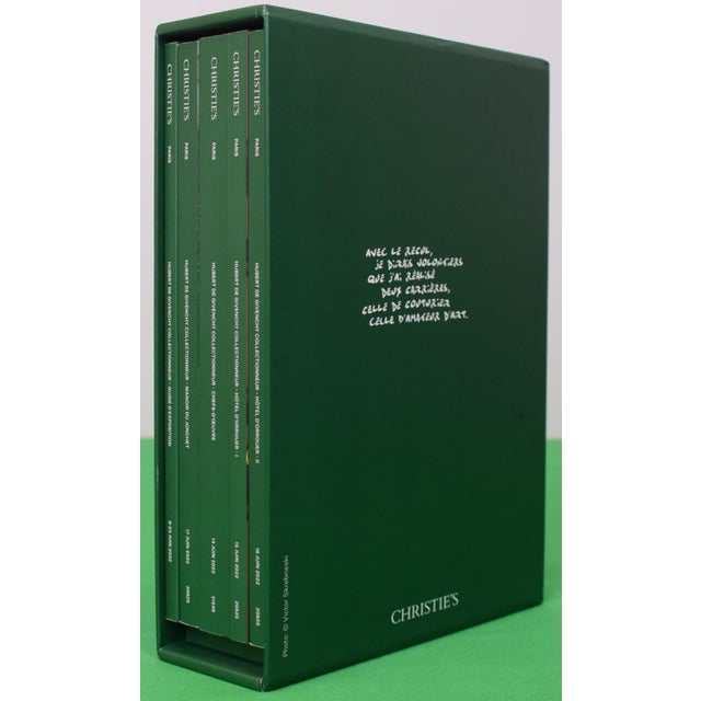 Traditional Slipcase Set X 5 Hubert De Givenchy Collectionneur Auction Catalogs 2022 Christie's Paris For Sale - Image 3 of 16