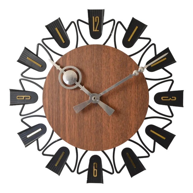 Vintage German Wall Clock from Exacta, 1960s For Sale