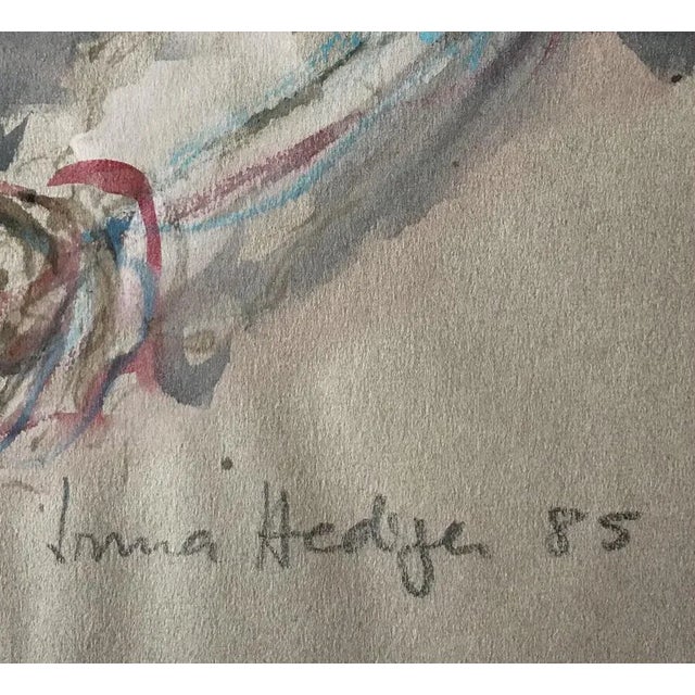 Irma Hediger, L'heure de l'apéritif, 1985, Watercolor on Paper For Sale - Image 3 of 6