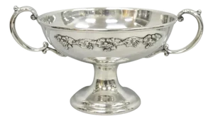 Vintage Rs Co Sheffield Silver Plated Trophy Cup Pedestal Compote Fruit Bowl