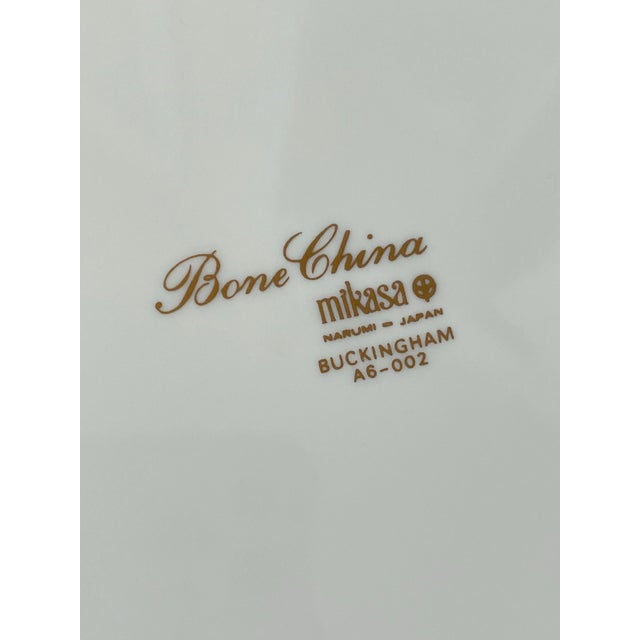 Ceramic 10 Mikasa Bone China Buckingham A6 002 Narumi Japan Best Quality Dinner Plates For Sale - Image 7 of 7