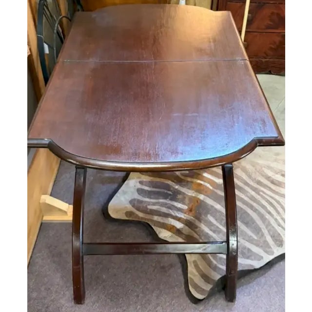 Campaign Antique English Campaign Table With Folding Mechanism, For Sale - Image 3 of 10