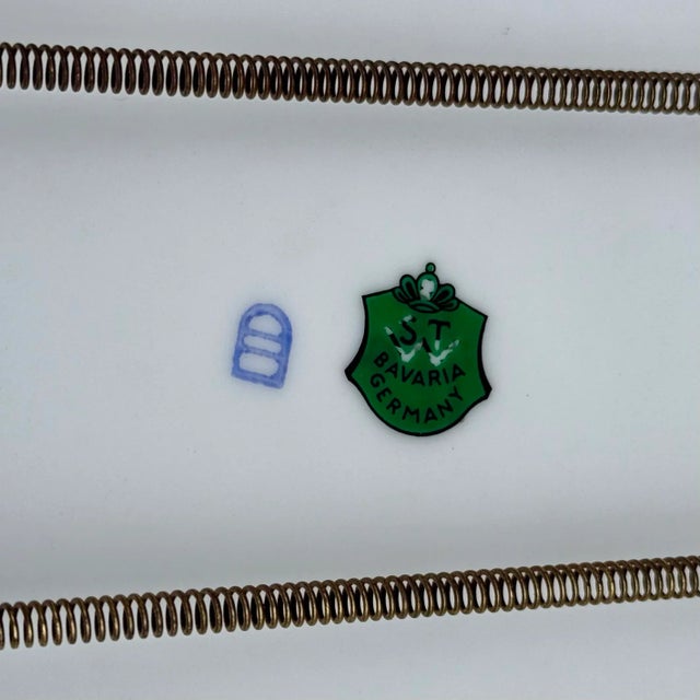 Vintage STW Bavaria West Germany Rubin Red & Gold Pheasant Game Decorative Wall Plate, Marked For Sale In San Diego - Image 6 of 6