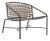 Brown Jordan Kantan Aluminum Suncloth Lounge Chair, Textured Pewter frame with Mica fabric For Sale