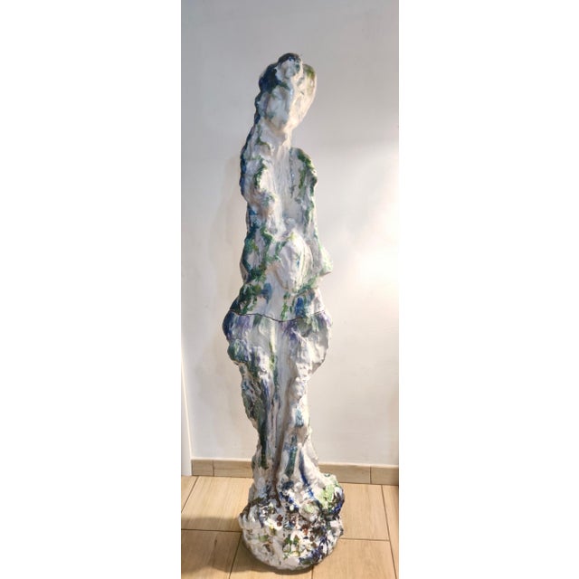 Ernesto Treccani, Woman Abstract Sculpture, 1970s, Polished Earthenware For Sale - Image 10 of 10