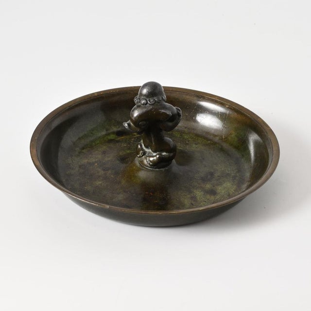 Danish Art Deco Bronze Catchall Bowl from Argentor, 1930s For Sale - Image 11 of 11