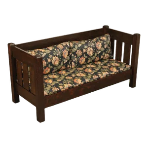 Limbert Antique Arts & Crafts Oak Settle Sofa