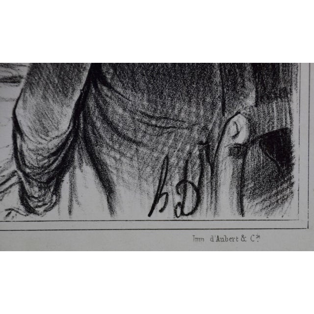 Honoré Daumier Satirical Lithograph Depicting French Men Tasting and Critiquing Wine, 1841 For Sale In San Francisco - Image 6 of 7