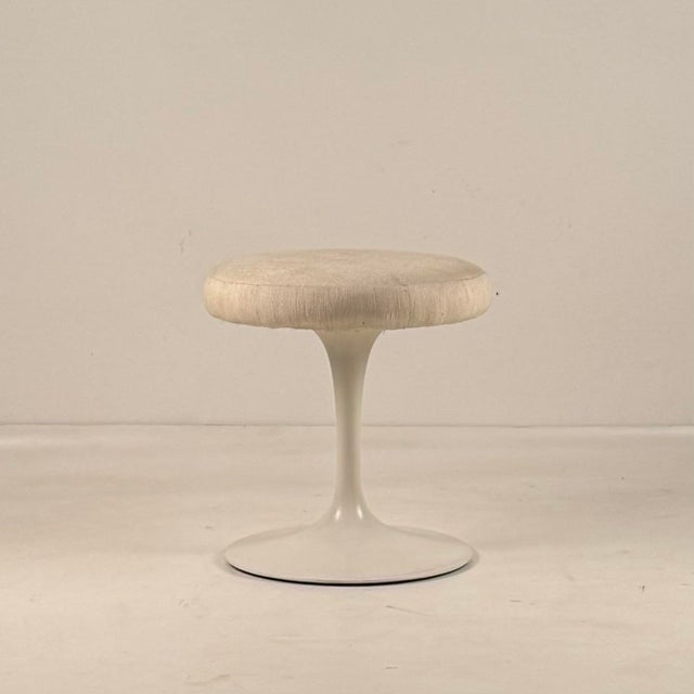 Tulip Stool in cast aluminum Attributed to Eero Saarinen for Knoll. Stools unmarked. Eero Saarinen vowed to address the...
