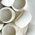 1970s Sculptural Matte White Ceramic Napkin Rings, Minimalist Tabletop - Set of 8 For Sale - Image 4 of 7