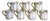 Vintage Gilt Porcelain Greek Key Demitasse Espresso Cups, Set of 7 For Sale