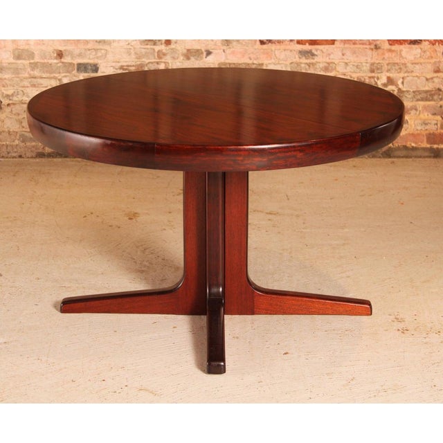 Mid-Century Modern Danish Extending Rosewood Dining Table, 1970s For Sale - Image 4 of 15