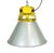 Industrial Yellow Explosion Proof Lamp with Aluminium Shade from Elektrosvit, 1990s For Sale