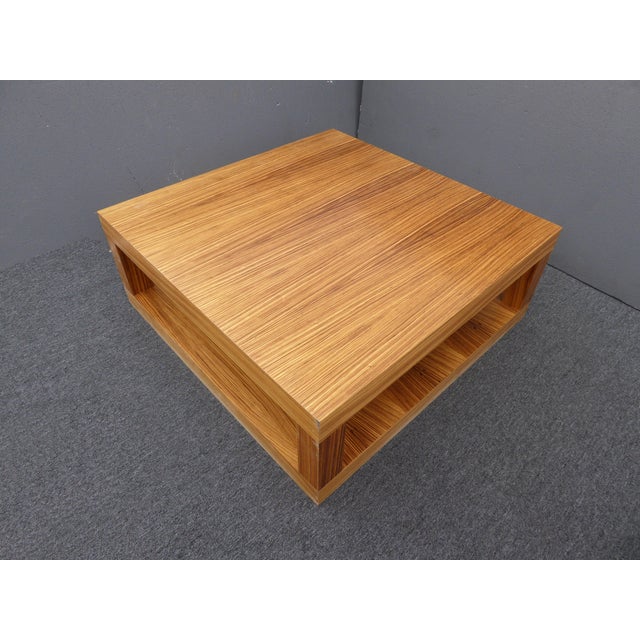 Danish MidCentury Modern Laminate Square Coffee Table Chairish