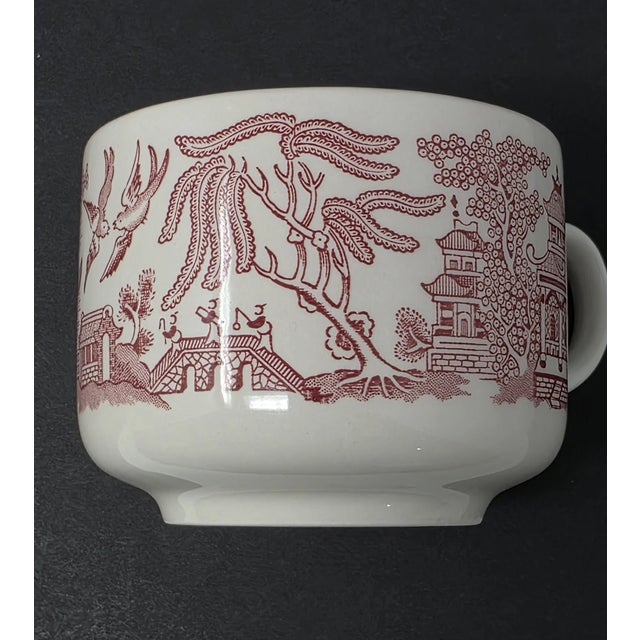 Vintage EnglishMid-Century Modern Churchill Willow English Cottage Mugs-Set of 6 For Sale In Houston - Image 6 of 8