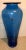 Glass Post Modern Blenko Blue Nuevo Floral Vase For Sale - Image 7 of 10