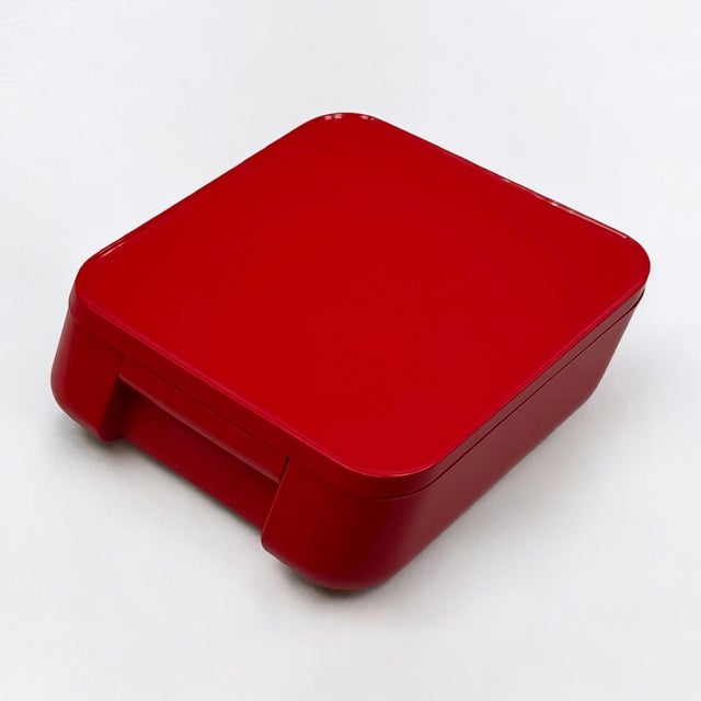 Space Age Portable Vanity Box in Red by Makio Hasuike for Gedy, 1970s For Sale - Image 10 of 11