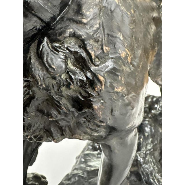 French Artist, Dog Sculpture, 19th Century, Terracotta For Sale - Image 12 of 18