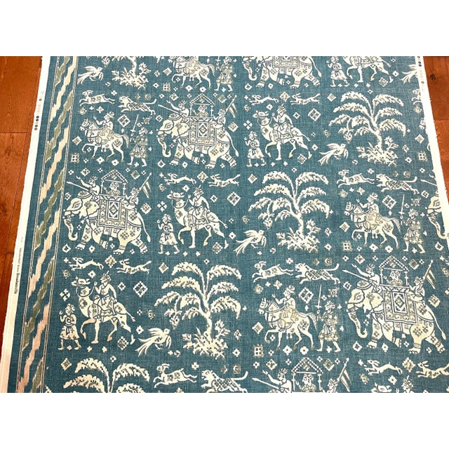 Brunschwig & Fils Brunschwig and Fils "Aralam" Fabric - 9 Yards For Sale - Image 4 of 9