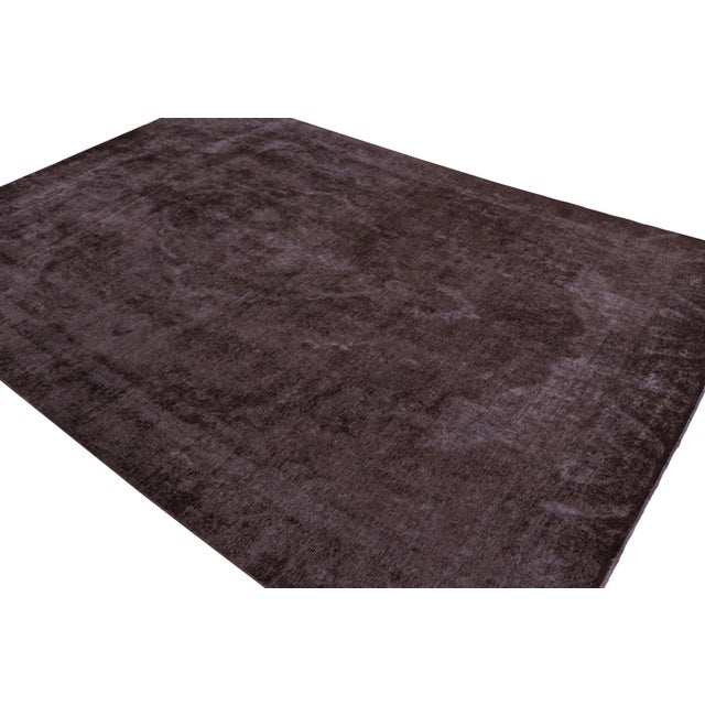 1970s Vintage Persian Rug in Purple and Black by Rug & Kilim For Sale - Image 5 of 7