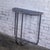 Chrome 1920-1940’s Art Deco Streamline Moderne Royalchrome Demilune Console Table Chrome Tube Frame & Black Laminate Top For Sale - Image 8 of 18