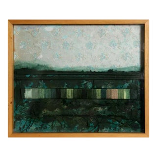 Green Color Chart and Floral Wallpaper, Josep Grau-Garriga, Painting For Sale