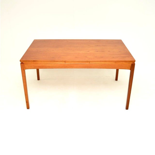 Mid-Century Modern Vintage Danish Extending Dining Table in Teak, 1960s For Sale - Image 3 of 10
