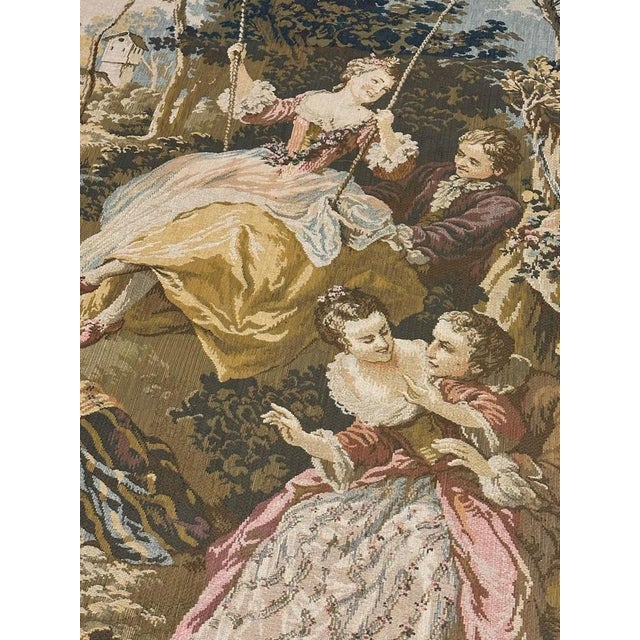 Vintage Aubusson Jaquar Tapestry For Sale - Image 9 of 15