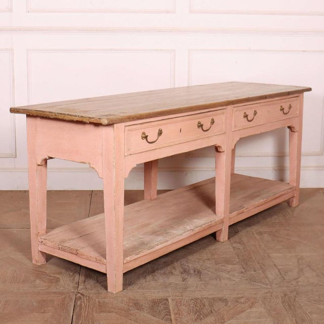 Tan Scottish Farmhouse Potboard Dresser Base For Sale - Image 8 of 14