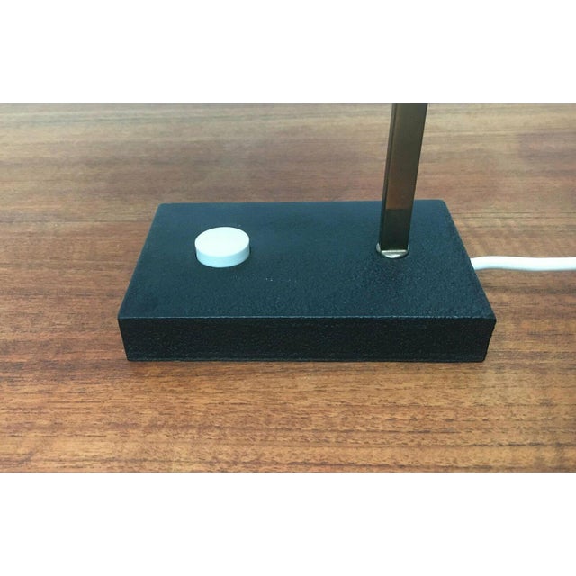 Mid-Century Minimalist Acryl and Brass Table Lamp, 1960s For Sale - Image 13 of 18