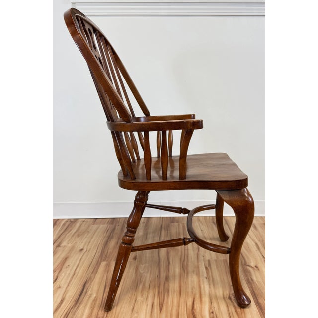 Vintage English Windsor Style Dining Chairs, Set of 8 For Sale - Image 9 of 12