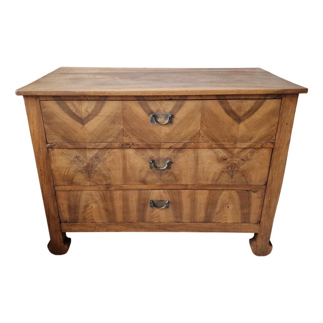 Biedermeier Chest of Drawers in Walnut, 1890s For Sale