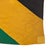 This vintage Jamaican flag is made from a cotton cloth with fully sewn design. Please note overall staining,...