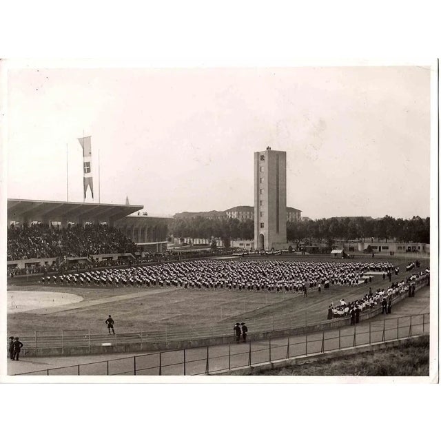 Women's Exercises h is an original black and white photograph realized by an Anonymous photographer in 1930s in Italy....
