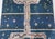 Navy Blue Doris Leslie Blau Mid-20th Century Swedish Navy, Red Handmade Pile Rug For Sale - Image 8 of 9