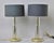 2010s New Clear Glass Italian Lamps With Brass Fittings - Pair For Sale - Image 5 of 13